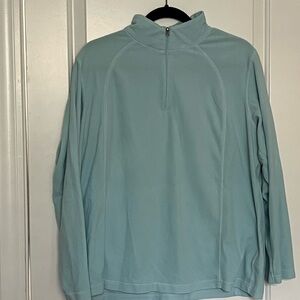Columbia Aqua Blue Women's 1/4 zip Fleece top